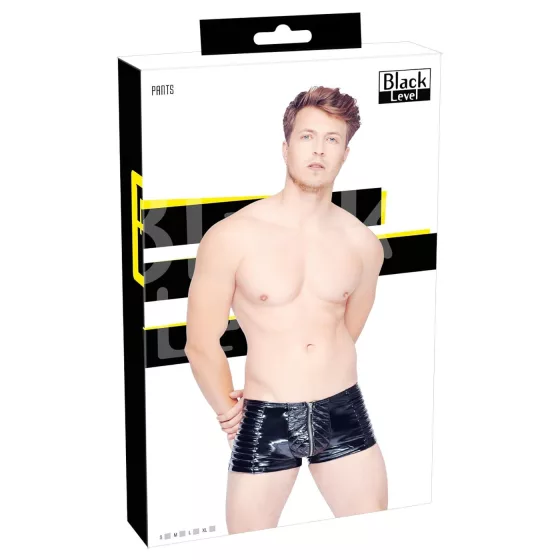 Black Level - pánské šortky na zip - černé - M