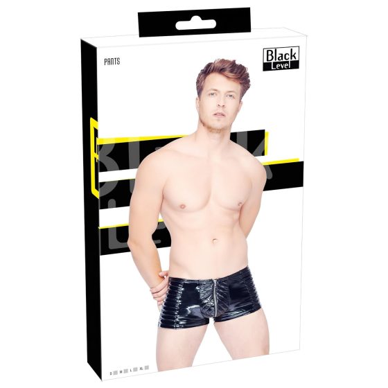 Black Level - pánské šortky na zip (černé)