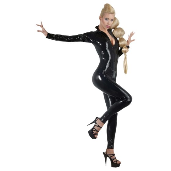 LATEX - dámský overal s dlouhým rukávem (černý)
