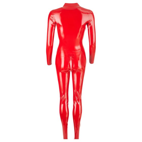 LATEX - Dámský Overal s Dlouhým Rukávem (červený)