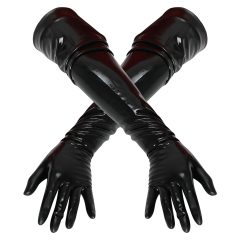 LATEX - dlouhé, unisex rukavice (černé)