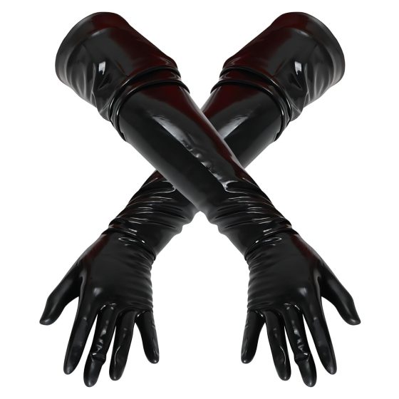 LATEX - dlouhé, unisex rukavice (černé)