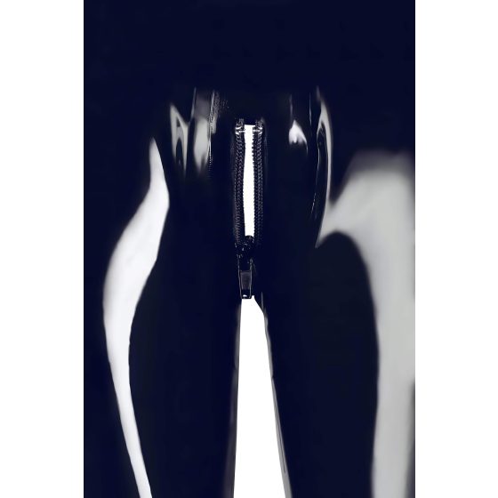 LATEX - zipové legíny (černé)