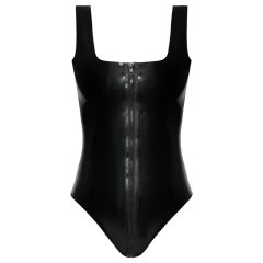 LATEX - celotělový zipový latexový oblek (černý)