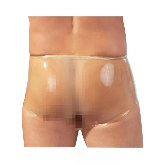 LateX boxer + návlek na penis (přírodní) - L/XL