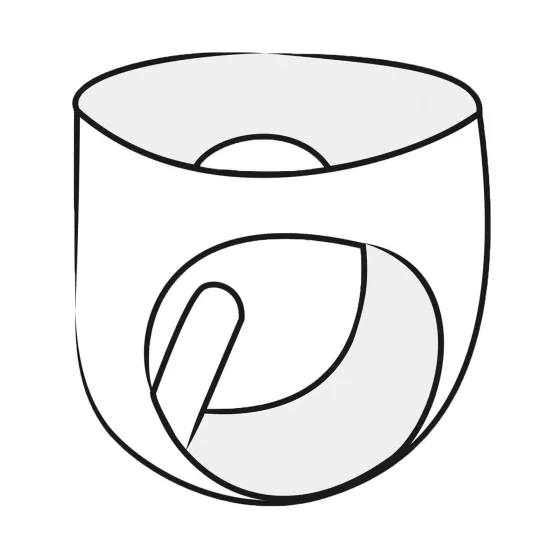 Latex dámské kalhotky s poševním kondomem (černé) - L