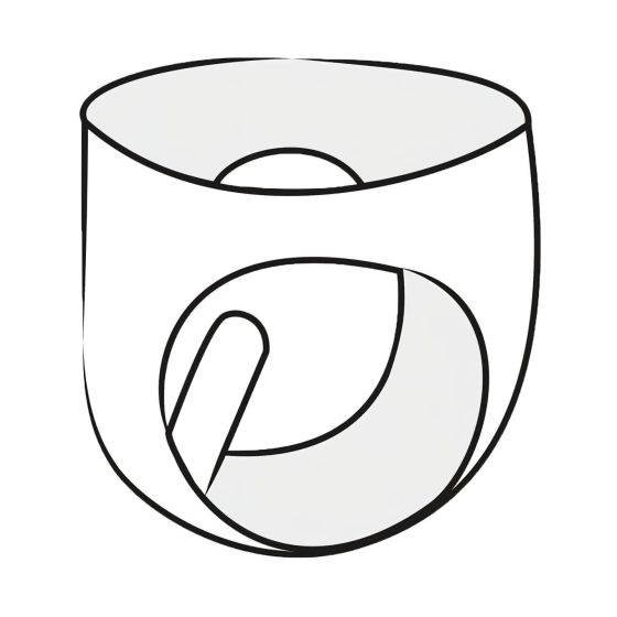 LATEX - dámské kalhotky s kondomem (černé)