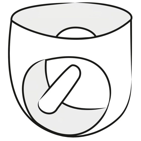 LATEX - pánské spodní prádlo s vnitřním análním dildem (černé)
