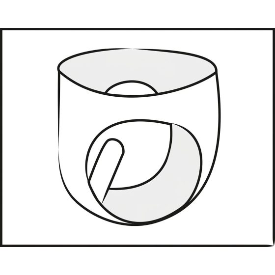 LATEX - pánské spodní prádlo s vnitřním kuželovým análním dildem (černé)