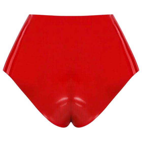 LATEX - realistické dildo s kapkou (červené)