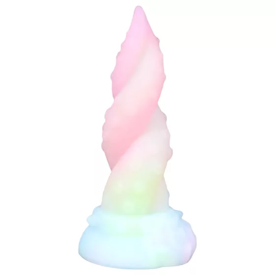 OgazR Kraken - dildo s točeným chapadlem - 18 cm - duhová