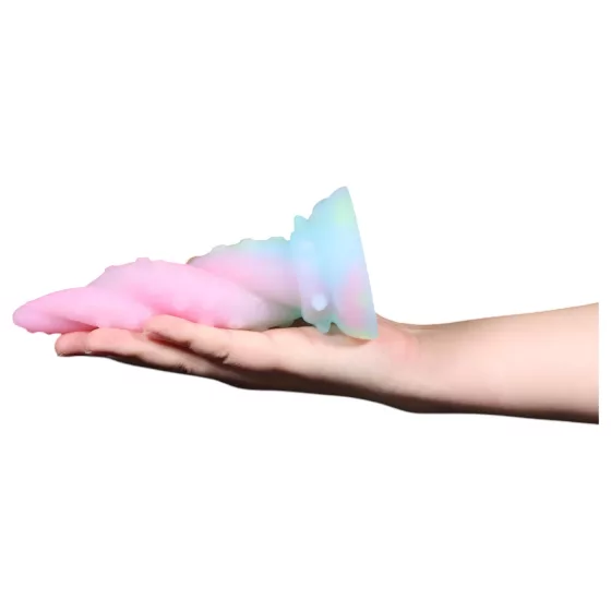 OgazR Kraken - dildo s točeným chapadlem - 18 cm - duhová