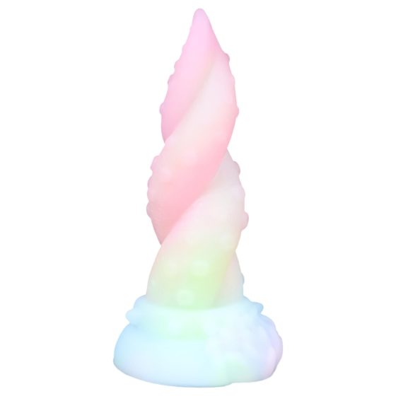 OgazR Kraken - točené chapadlo dildo - 18 cm (duhové)