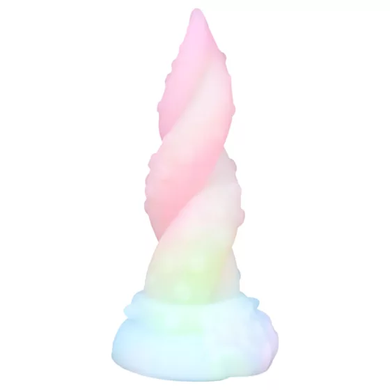 OgazR Kraken - dildo s točeným chapadlem - 18 cm - duhová