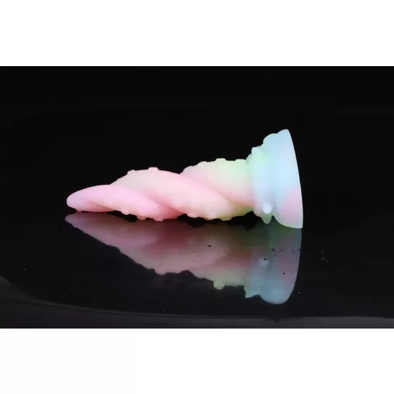 OgazR Kraken - dildo s točeným chapadlem - 18 cm - duhová