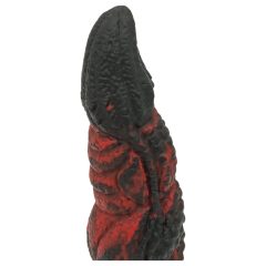 OgazR Hell Dong - rýhované dildo - 20 cm (červené)