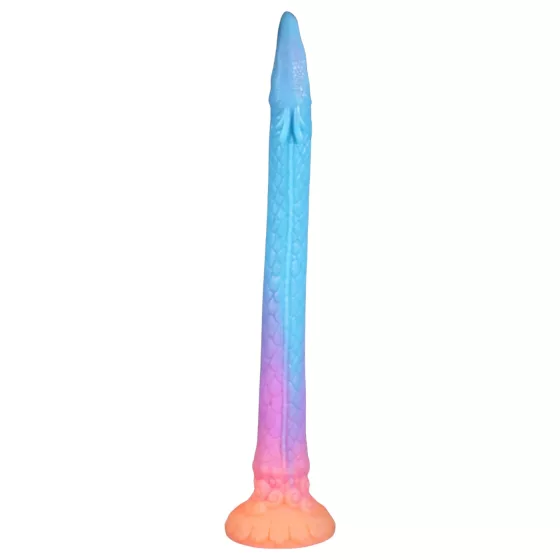 OgazR XXL Eel - anální dildo svítící ve tmě - 47 cm - růžové