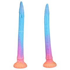   OgazR XXL Úhoř - fosforeskující anální dildo - 47 cm (růžová)
