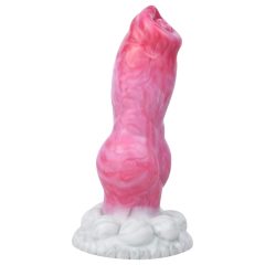 Animalorny Buldog - Psí penis dildo - 17cm (růžový)