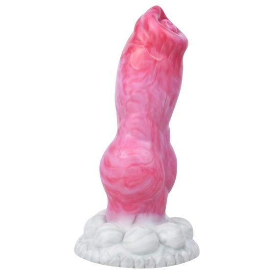 Animalorny Buldog - Psí penis dildo - 17cm (růžový)