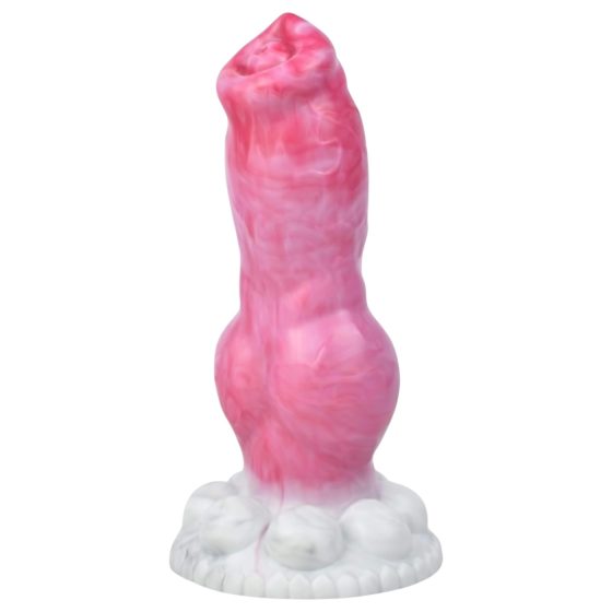 Animalorny Buldog - Psí penis dildo - 17cm (růžový)