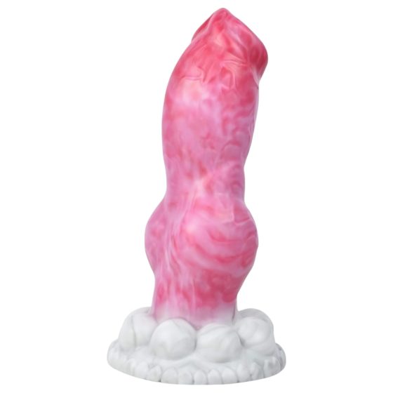 Animalorny Buldog - Psí penis dildo - 17cm (růžový)