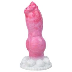 Animalorny Buldog - Psí penis dildo - 17cm (růžový)