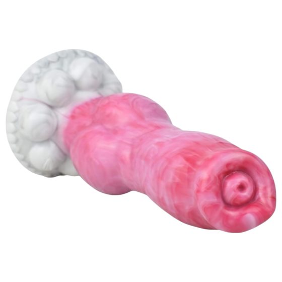 Animalorny Buldog - Psí penis dildo - 17cm (růžový)