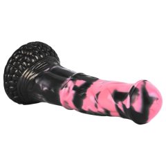   Bad Horse - silikonové dildo ve tvaru koně - 18 cm (černá-růžová)