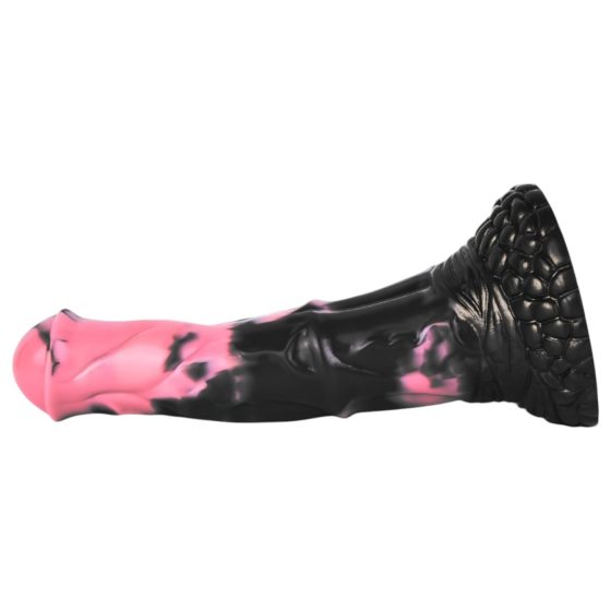 Bad Horse - silikonové dildo ve tvaru koně - 18 cm (černá-růžová)