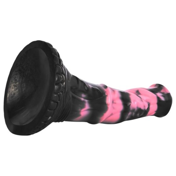 Bad Horse - silikonové dildo ve tvaru koně - 18 cm (černá-růžová)