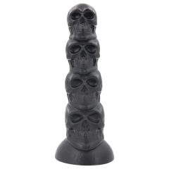 Toppedmonster - lebka dildo - 22 cm (černý)