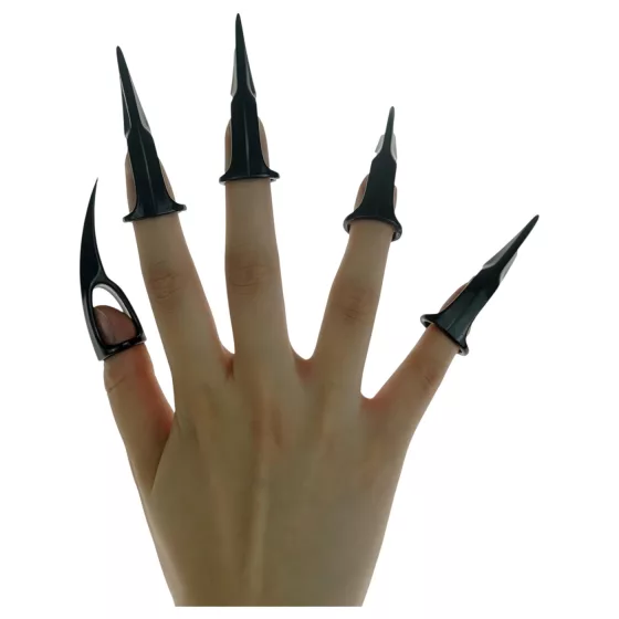 Kink Gear - drápy na prsty - kovové - černé