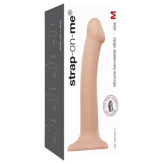 Strap-on-me M - dvouvrstvý realistický dildo - střední (přírodní)