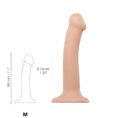   Strap-on-me M - dvouvrstvý realistický dildo - střední (přírodní)
