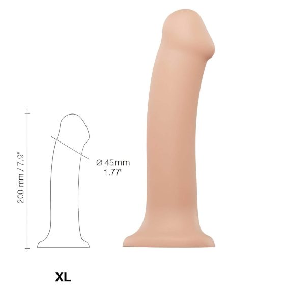 / Strap-on-me XL - dvojvrstvové realistické dildo - extra velké (přírodní)