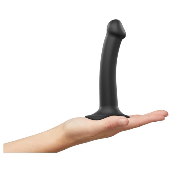 Strap-on-me Dual S - dvojitá vrstva dildo (černé)