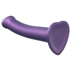   Strap-on-me Metalická Lesk M - přátelské k pokožce dildo (metalická fialová)