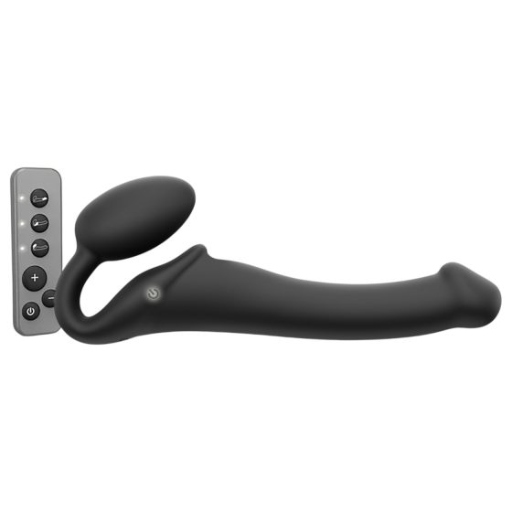 Strap-on-me M - připevnitelný vibrátor - střední (černý)