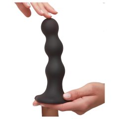   Strap-on-me Balls S - kuličkový, přísavkový dildo (černý)