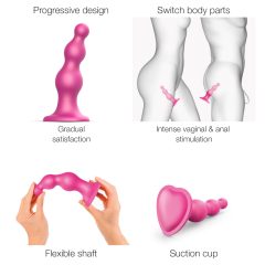   Strap-on-me Korálky S - korálkový dildo s přísavkou (růžový)