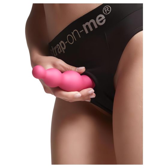 Strap-on-me Korálky S - korálkový dildo s přísavkou (růžový)