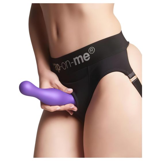 Strap-on-me Curvy S - vlnitý dildo s přísavkou (fialový)