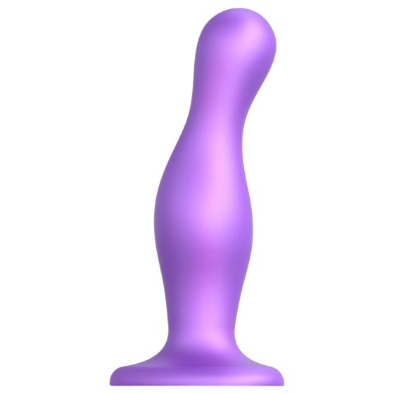 / Strap-on-me Curvy L - vlnitý přísavný dildo (fialový)