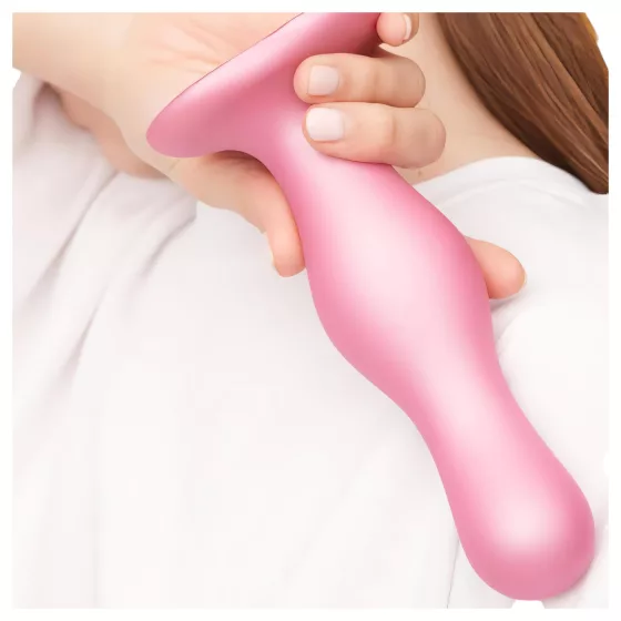 Strap-on-me Curvy S - vlnitý dildo s přísavkou (růžový)