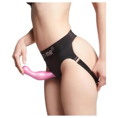 Strap-on-me Curvy S - vlnitý, přísavný dildo (růžový)