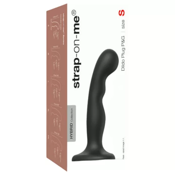 Strap-on-me - dildo s přísavkou a zakřivením - černé