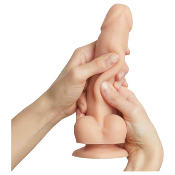 Strap-on-me M - dvouvrstvé dildo s přísavkou (přírodní)