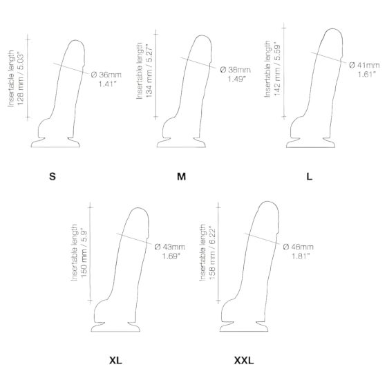 Strap-on-me M - dvouvrstvé dildo s přísavkou (přírodní)