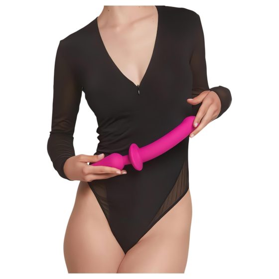 / Strap-on-me Switch Polorealistické XXL - 2v1 dildo (růžové)